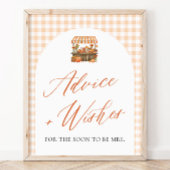 Herbst Orange Frisch Vom Markt Rat und Wünsche Poster