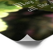 Herbst Orange Geraniums ~ Psalm 128:5 Poster (Ecke)