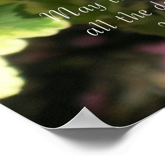 Herbst Orange Geraniums ~ Psalm 128:5 Poster (Ecke)