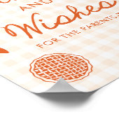 Herbst Orange Gingham Cutie Pie Rat und Wünsche Poster (Ecke)