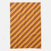 Herbst orange Herbst gestreiftes Muster Geschirrtuch (Vertikal)