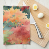 Herbst Orange Japanische Ahornbäume Geschirrtuch (Viertel Falte)