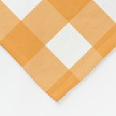Herbst Orange Kariert Halloween Pumpkin Fleecedecke (Ecke)