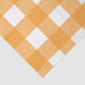 Herbst Orange Kariertes Muster Seidenpapier (Ausschnitt)