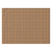 Herbst Orange Kariertes Muster Tischdecke (Vorderseite (Horizontal))