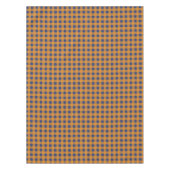 Herbst Orange Kariertes Muster Tischdecke (Vorderseite)