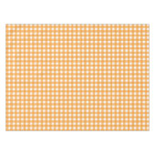 Herbst Orange Kariertes Muster Tischdecke (Vorderseite (Horizontal))