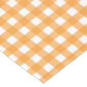 Herbst Orange Kariertes Muster Tischdecke (Schrägansicht)