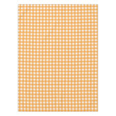 Herbst Orange Kariertes Muster Tischdecke (Vorderseite)