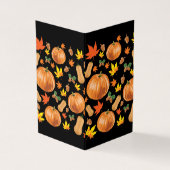 Herbst Orange Pumpkin Fall Pattern (Vorderseite)