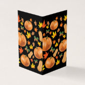 Herbst Orange Pumpkin Fall Pattern (Vorderseite)