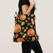 Herbst Orange Pumpkin Fall Pattern Tasche (Von Nahem)