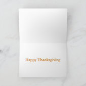 Herbst Orange Tabby Katzen Feiertagskarte (Innenseite)