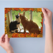 Herbst Orange Tabby Katzen Flyer (Hand)
