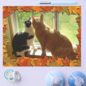 Herbst Orange Tabby Katzen Flyer (Einzeln)