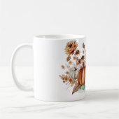 Herbst Orange und White Pumpkin Tasse (Links)