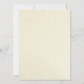 Herbst-Orangen-u. Ecru Blumenhochzeits-Einladungen Einladung (Rückseite)