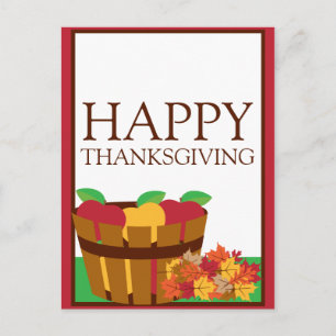 Herbst Orchard Erntedank Postkarte