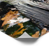 Herbst-Otter-Teich der Blätter Poster (Ecke)