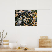 Herbst-Otter-Teich der Blätter Poster (Küche)
