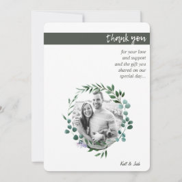 Herbst Oval Kranz Vielen Dank Dankeskarte