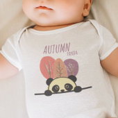 Herbst-Panda Baby Strampler