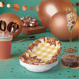 Herbst-Papier-Schalen Pappteller