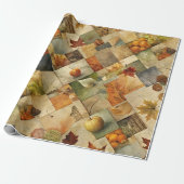 Herbst-Papiercollage 02 Geschenkpapier (Ungerollt)