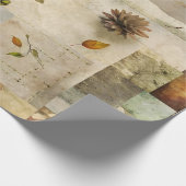 Herbst-Papiercollage 03 Geschenkpapier (Ecke)