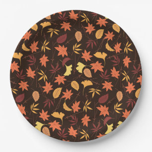 Herbst-Papierteller Muster Pappteller