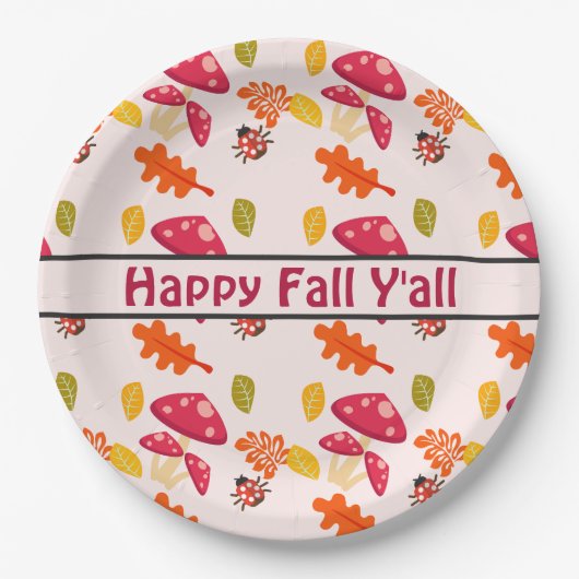 Herbst-Papierteller Pappteller (Vorderseite)