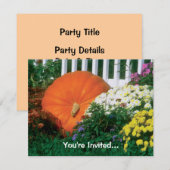 Herbst-Party Einladung (Vorne/Hinten)