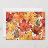 Herbst Party Floral Bridal Einladung (Rückseite)