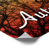 Herbst-Party: Geisterbaum Poster (Ecke)