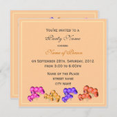 Herbst-Partys Einladung (Vorne/Hinten)