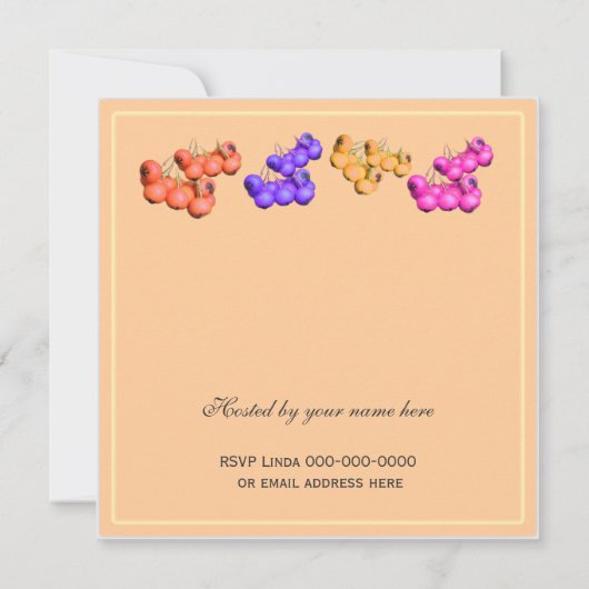 Herbst-Partys Einladung (Rückseite)