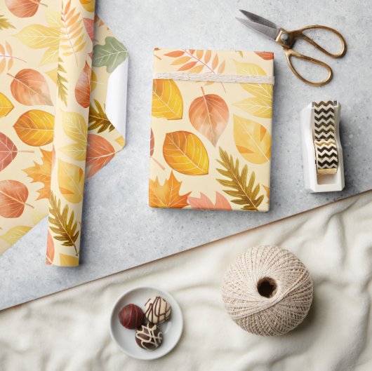 Herbst-Pastellfarben Geschenkpapier (Kunsthandwerk)