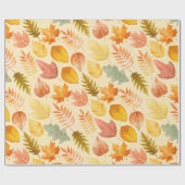 Herbst-Pastellfarben Geschenkpapier (Flach)