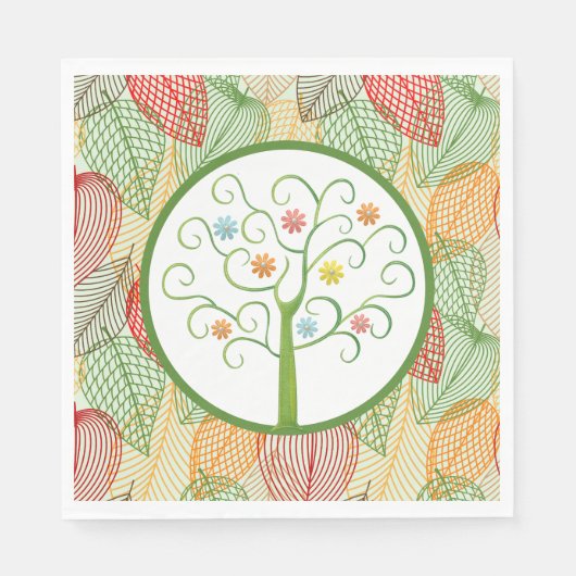 Herbst-Pastellpapier Serviette (Vorderseite)