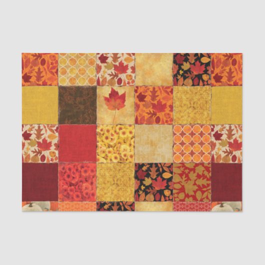 Herbst-Patchwork Seidenpapier (Vorderseite)