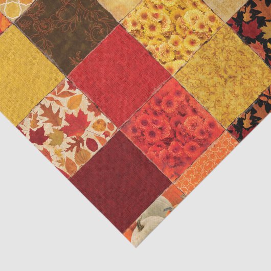 Herbst-Patchwork Seidenpapier (Ausschnitt)