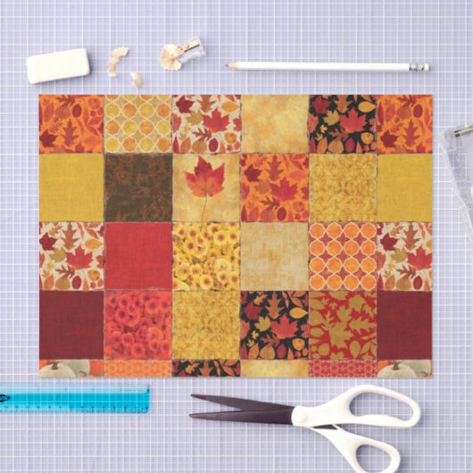 Herbst-Patchwork Seidenpapier (Handwerk)
