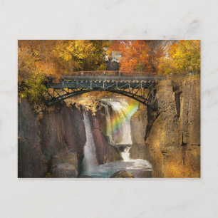 Herbst - Patterson NJ - The Great Patterson Falls Postkarte