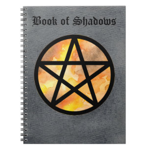 Herbst-Pentagramm-Buch von Schatten-Notizbuch 2 Notizblock