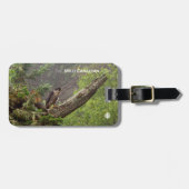 Herbst - Peregrine Falcon Gepäckanhänger (Vorderseite horizontal)