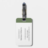 Herbst - Peregrine Falcon Gepäckanhänger (Rückseite vertikal)