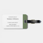 Herbst - Peregrine Falcon Gepäckanhänger (Rückseite horizontal)