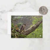 Herbst - Peregrine Falcon Mitteilungskarte (Vorderseite/Rückseite Beispiel)