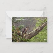 Herbst - Peregrine Falcon Mitteilungskarte (Vorderseite)