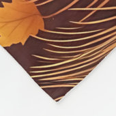 Herbst-Pfauenfederung Fleecedecke (Ecke)